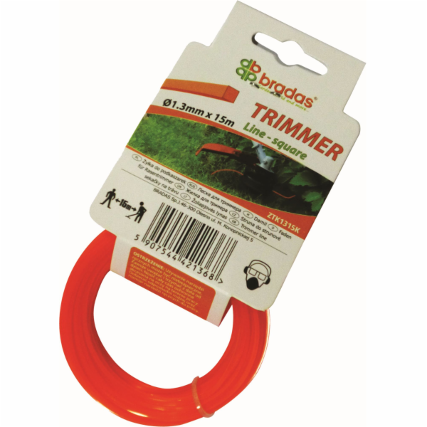Struna do sekačky 2,4 mm/15 m-čtverec