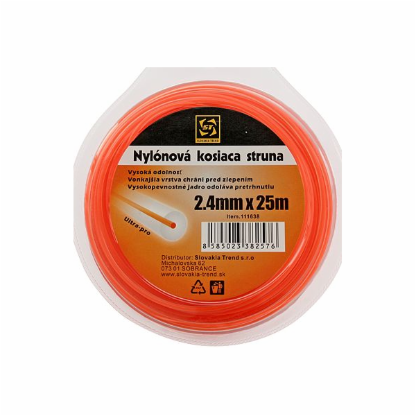 Struna do sekačky 2,4 mm/25 m DualCut kruh