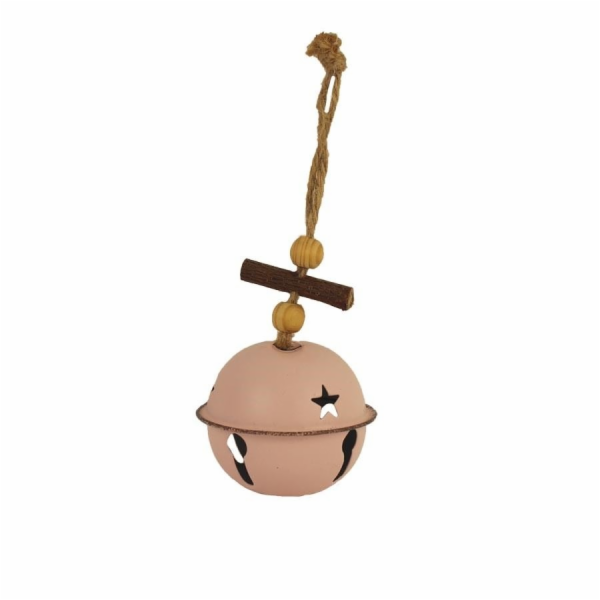 Rolnička růžová kovová 6,5 cm