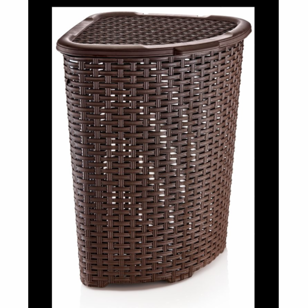 Koš na prádlo rohový RATAN plast