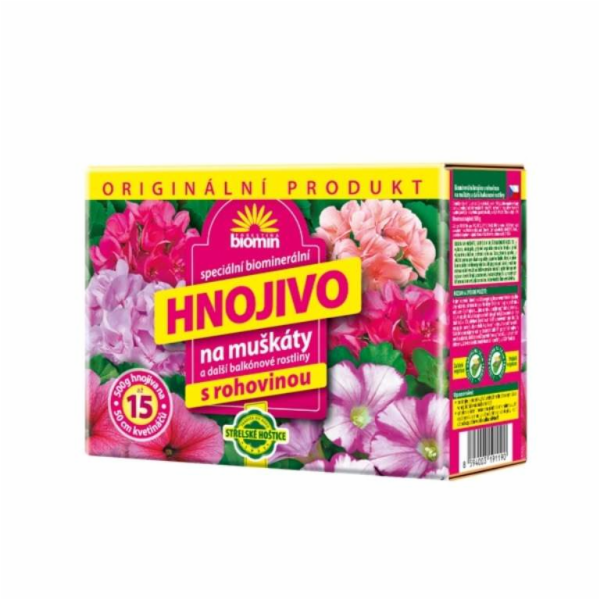 Hnojivo na muškáty a balkonové rostliny Biomin/Orgamin 500 g