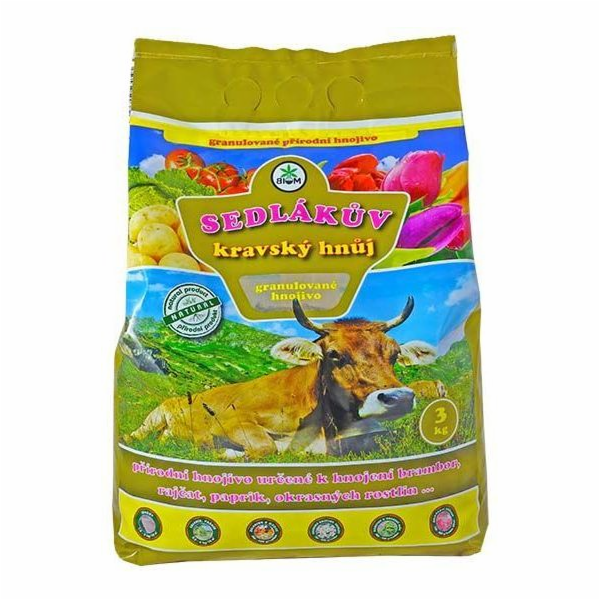 Hnojivo přírodní Sedlákův kravský hnůj 3 kg