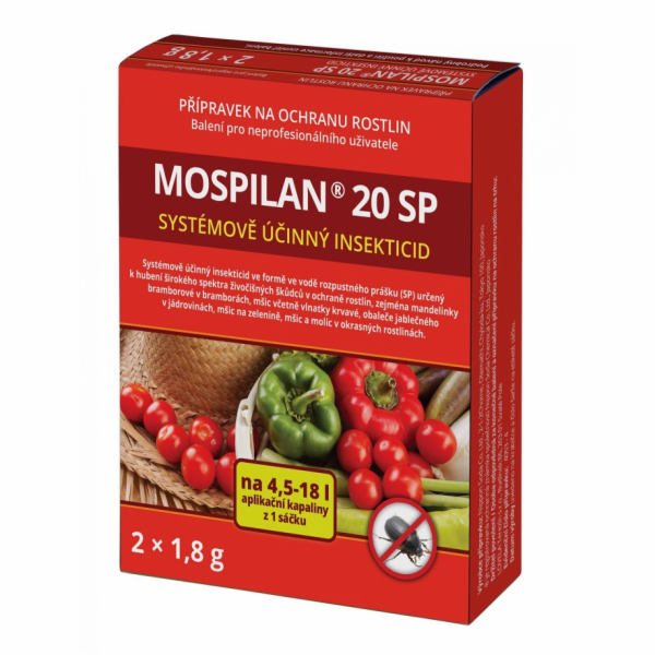 Přípravek proti škůdců na ovoci a zelenině Mospilan 20 SP
