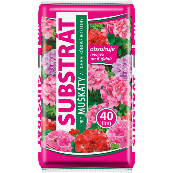 Substrát Forestina Standard muškáty a jiné balkónové rostl