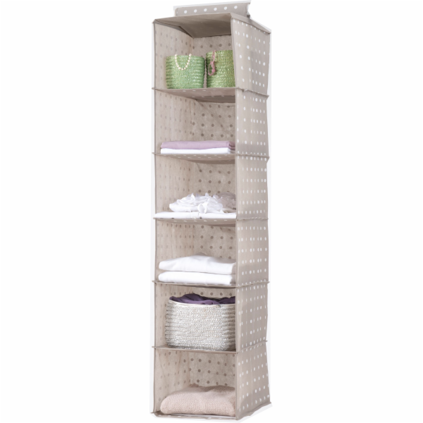 Organizér závěsný RIVOLI 6 polic 128x30x30 cm Compactor