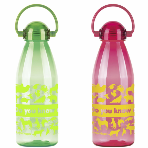 Láhev 550 ml mix barev dekor plast