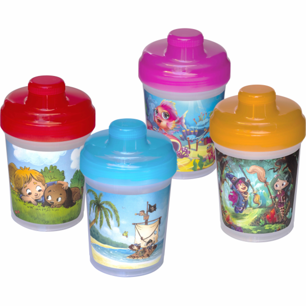 Láhev na pití 300 ml/450 ml-dětský motiv plast