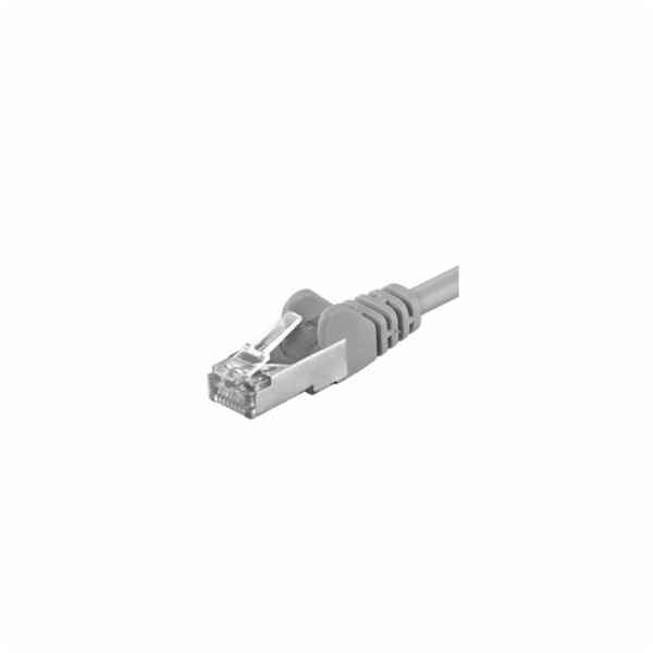 Patch kabel FTP cat 5e, 15m - šedý