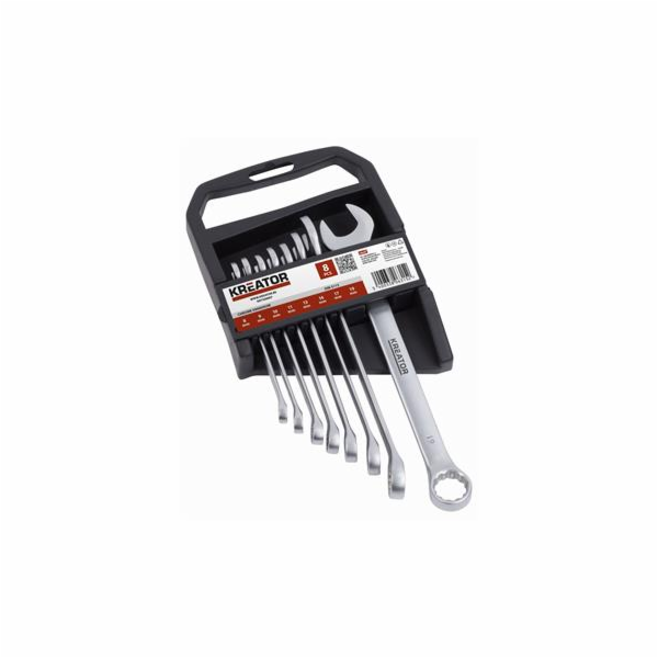 Sada klíčů Kreator KRT500007 očkoploché 8-19mm, 8ks