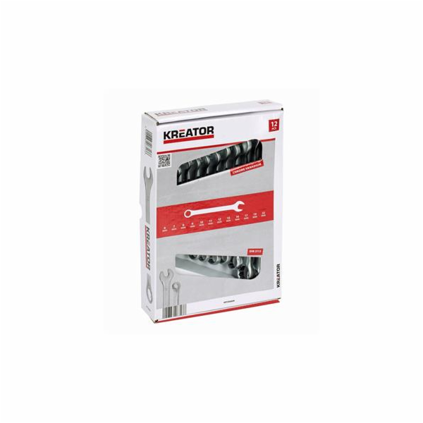 Sada klíčů Kreator KRT500009 očkoploché 8-22mm, 12ks