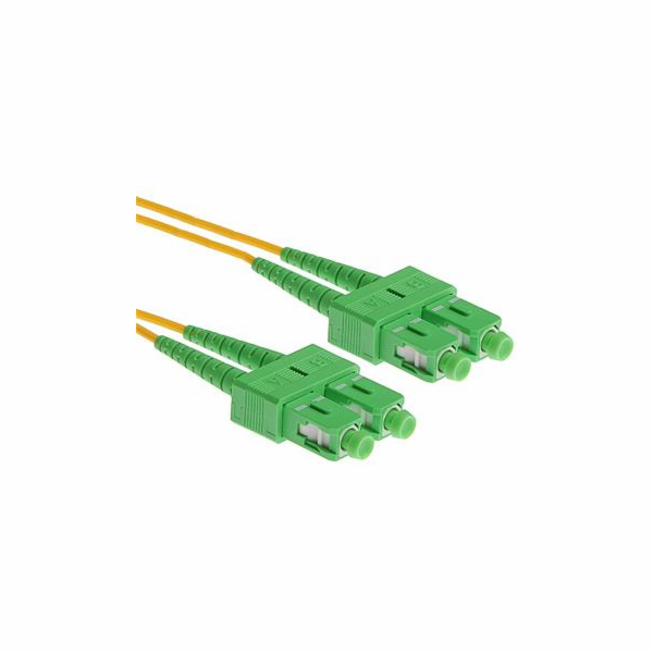 Patch kabel optický duplex SC/APC-SC/APC 09/125 10m SM