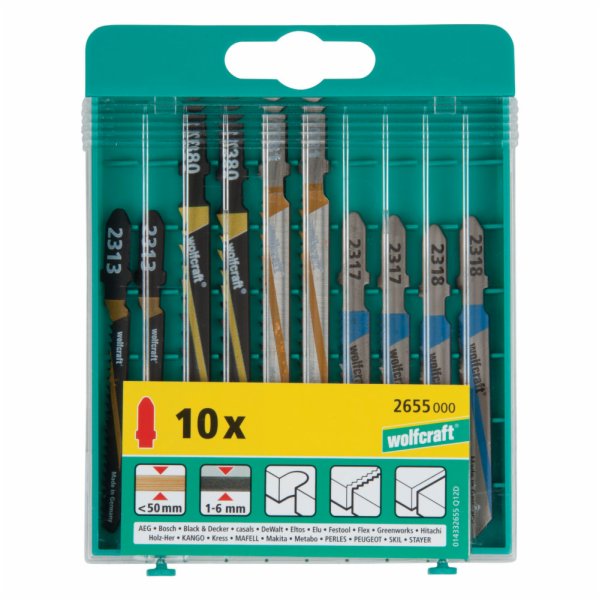 Wolfcraft Wolfcraft 10 x pilové plátky 2655000