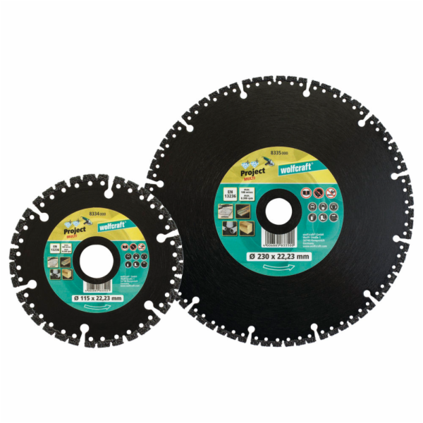 Wolfcraft diamantový řezací kotouč PRO MULTI 230mm