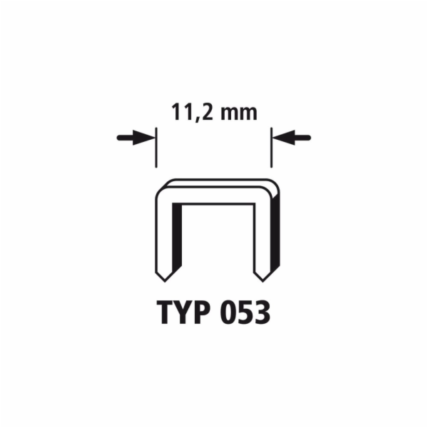 Wolfcraft široké sponky, 5000 ks, Typ53 8mm 7032100