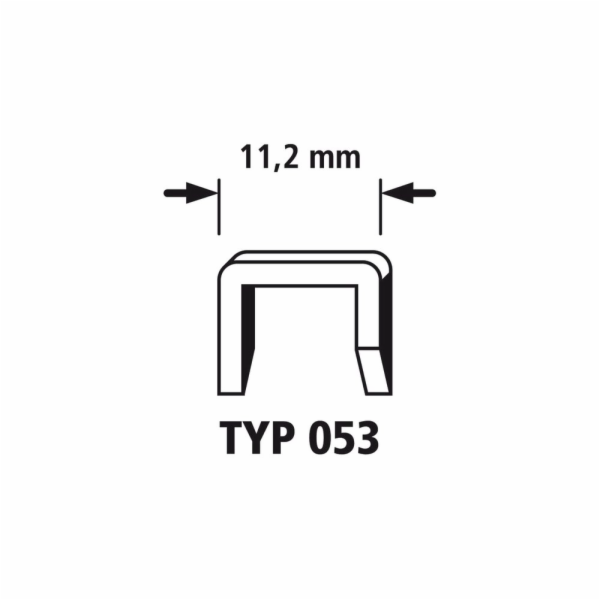 Wolfcraft široké sponky, 1000 ks, Typ53 14mm 7045000