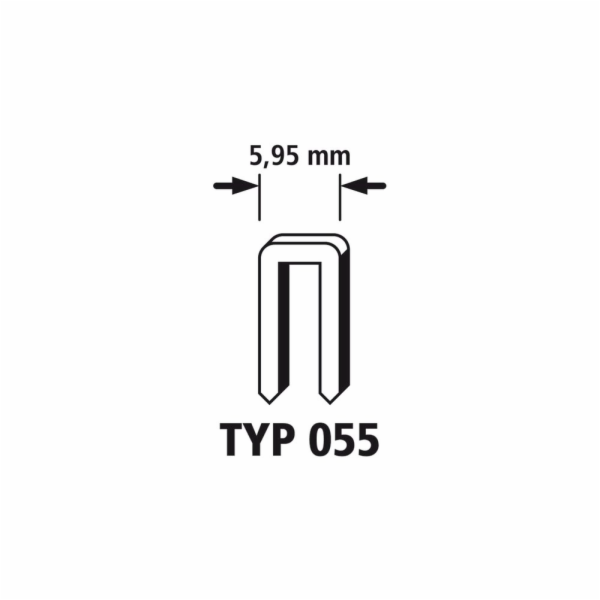 Wolfcraft úzké sponky, 1200 ks, Typ55 18mm 7167000