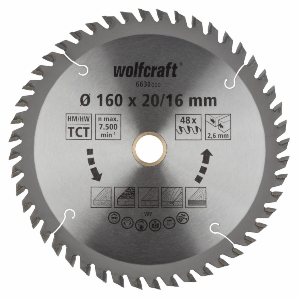 Wolfcraft Wolfcraft pilový kotouč čisté řezy o160x20,16 Z...