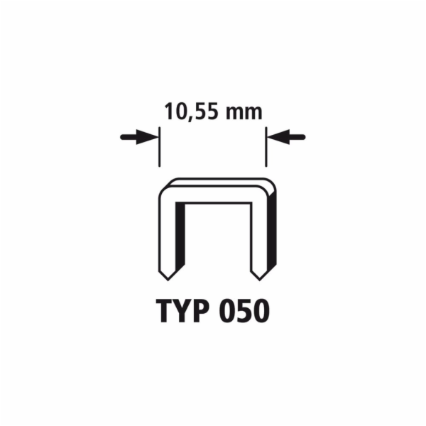 Wolfcraft široké sponky, 2000 ks, Typ50 6mm 7010000