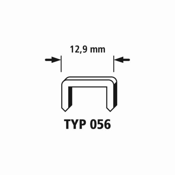 Wolfcraft široké sponky, Typ 55, 1200 ks, 8 mm 7177000