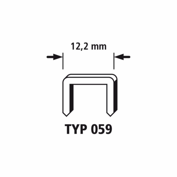 Wolfcraft široké sponky 1250 ks Typ59 8mm 7203000