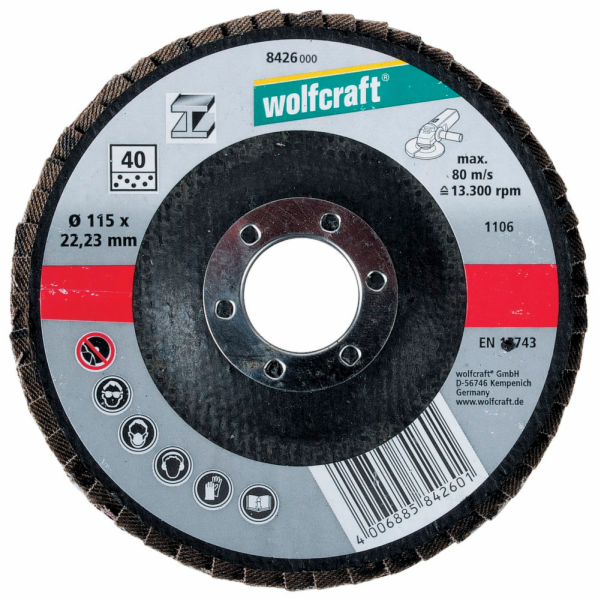 Wolfcraft Wolfcraft lamelový brusný talíř o 115 mm 8426000