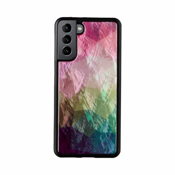 Pouzdro iKins pro Samsung Galaxy S21+ vodní květ černý