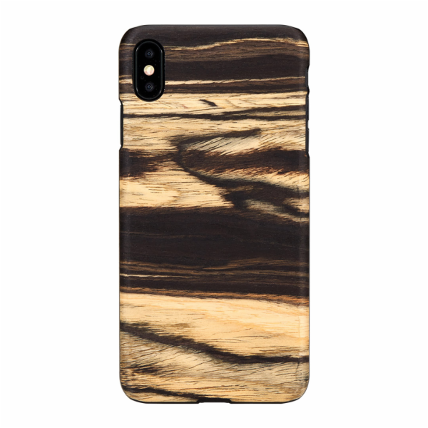 Pouzdro MAN&WOOD SmartPhone iPhone XS Max bílé ebenově černé