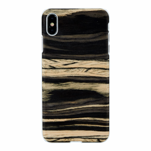 Pouzdro MAN&WOOD SmartPhone iPhone XS Max bílé ebenově bílé