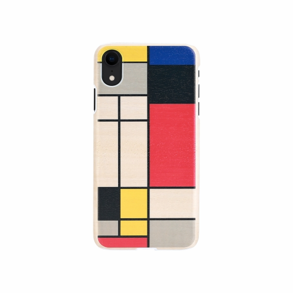 MAN&WOOD SmartPhone case iPhone XR mondrian wood white