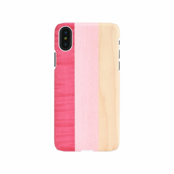MAN&WOOD SmartPhone case iPhone X/XS pink pie white