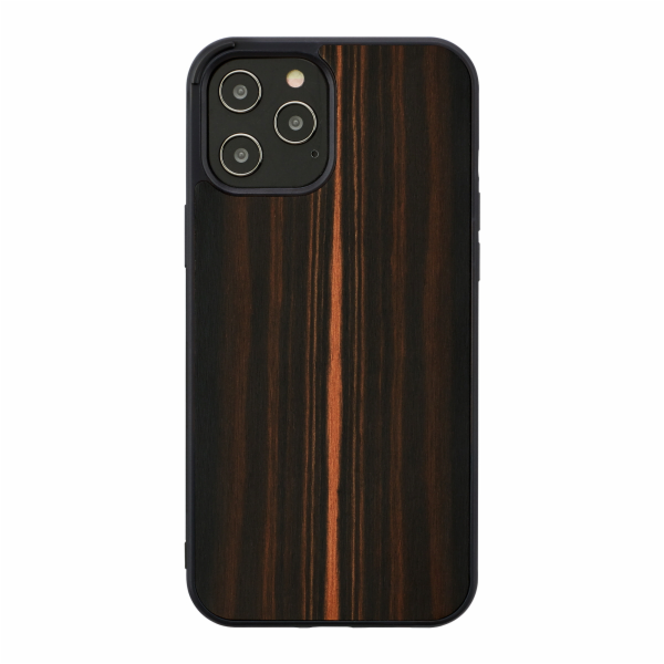 Pouzdro MAN&WOOD pro iPhone 12 Pro Max ebenově černé