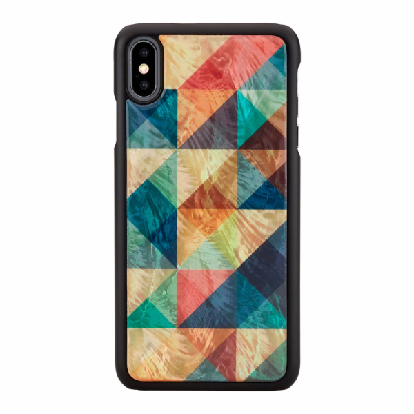 Pouzdro iKins SmartPhone iPhone XS Max mozaika černé