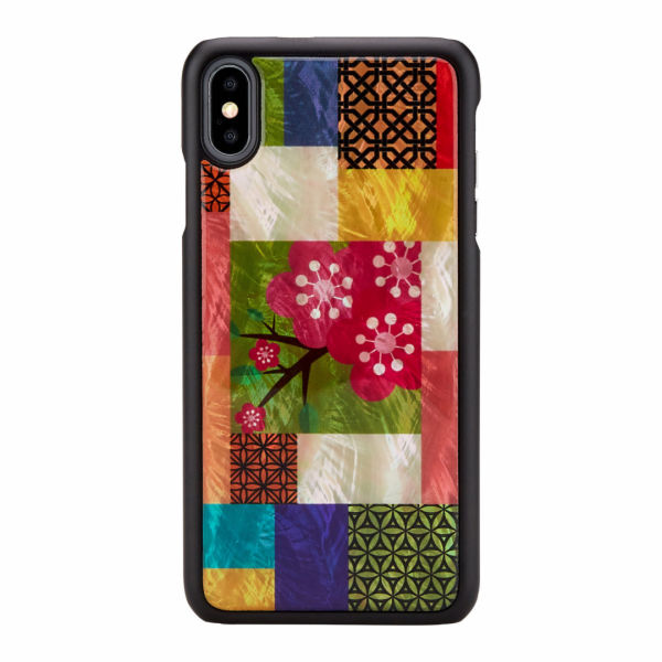 Pouzdro iKins SmartPhone iPhone XS Max třešňový květ černý