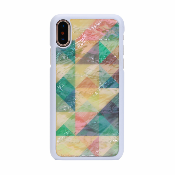 Pouzdro iKins SmartPhone iPhone XS/S mozaika bílá