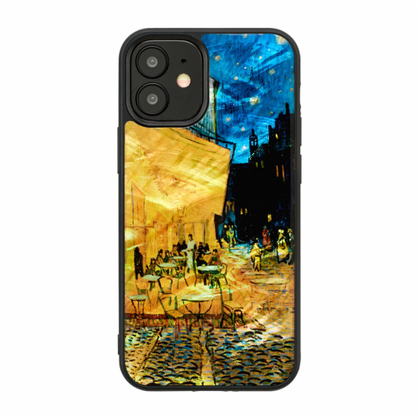 Pouzdro iKins pro Apple iPhone 12 mini cafe terasa černé
