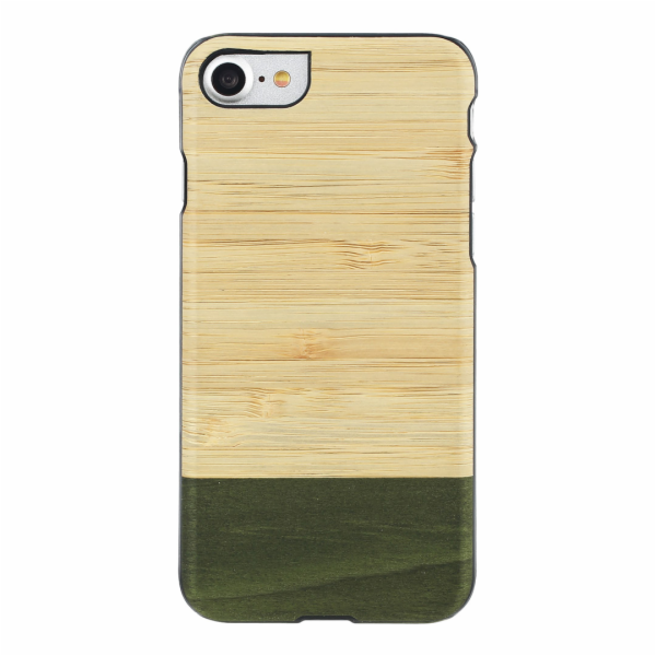 Pouzdro MAN&WOOD pro iPhone 7/8 bambus lesní černý