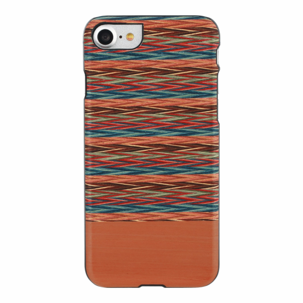 Pouzdro MAN&WOOD pro iPhone 7/8 hnědé kostkované černé