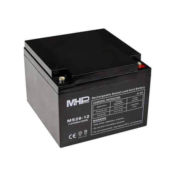 Baterie MHPower MS28-12 VRLA AGM 12V/28Ah 