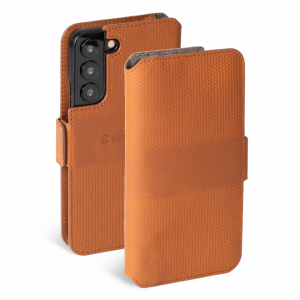 Krusell Leather PhoneWallet Samsung Galaxy S22+ cognac (6...