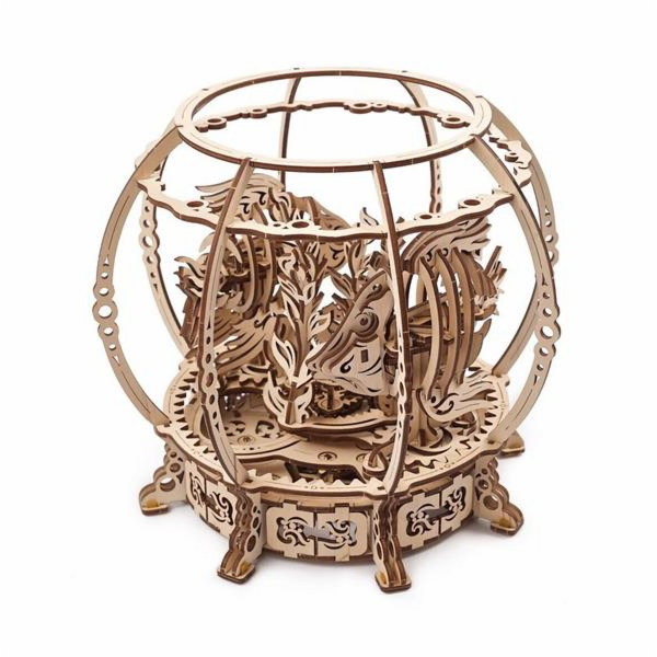 Ugears 3D dřevěné mechanické puzzle Mechanické akvárium