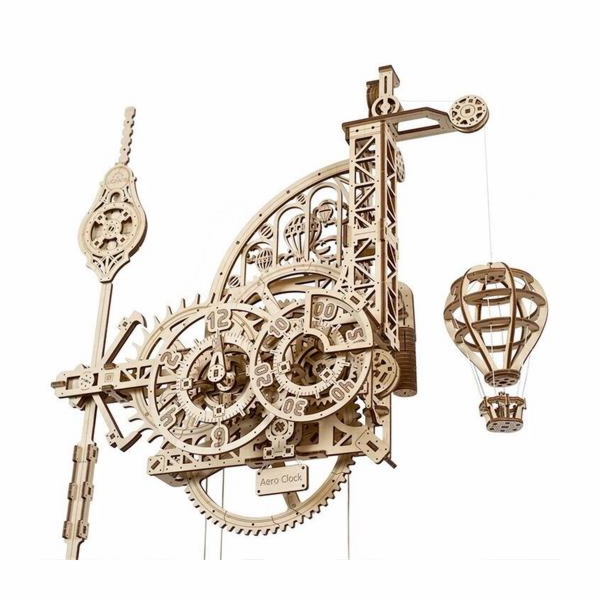 Hračka Ugears 3D dřevěné mechanické puzzle Nástěnné hodin...