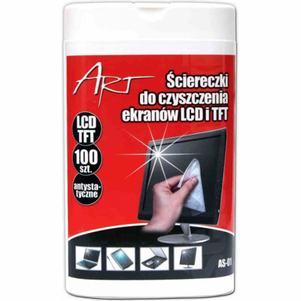 Art Wet ubrousky pro LCD/TFT obrazovky 100 ks (AS-01)