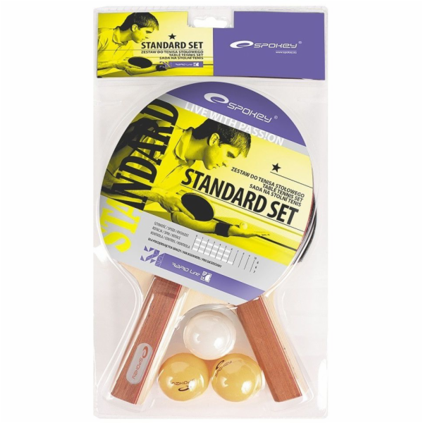 Spokey STANDARD SET * Pingpongová sada - 2 pálky, 3 míčky