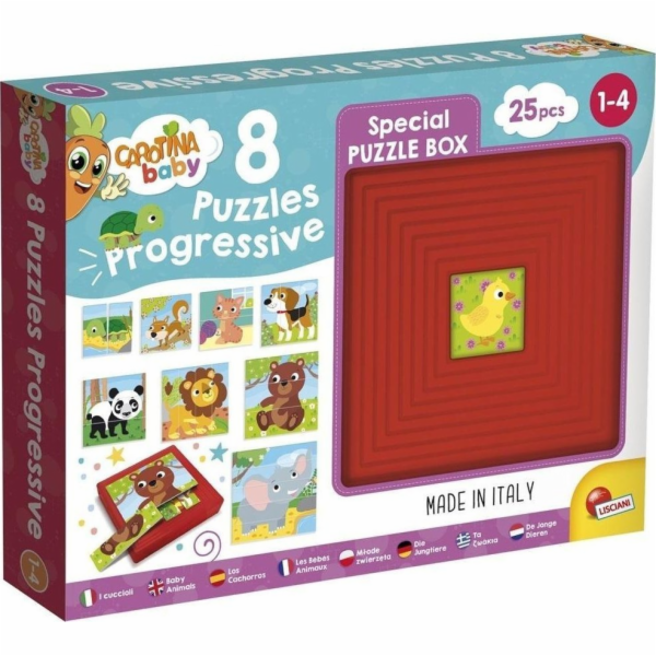 Hračka Liscianigioch Carotina Baby 9 Puzzle - Zvířátka