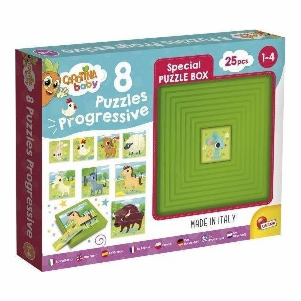 Hračka Liscianigioch Carotina Baby 9 Puzzle - Farma