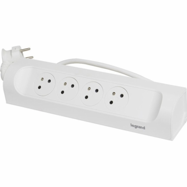 LEGRAND Revolution zásuvkový blok rohový 4x2P+T, kabel 1m...