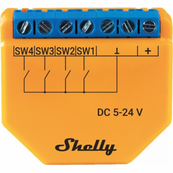 Shelly Plus I4 DC Controller/Scene activator, WiFi/Blueto...