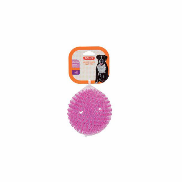 Zolux BALL SPIKE TPR POP 13cm s ostny růž