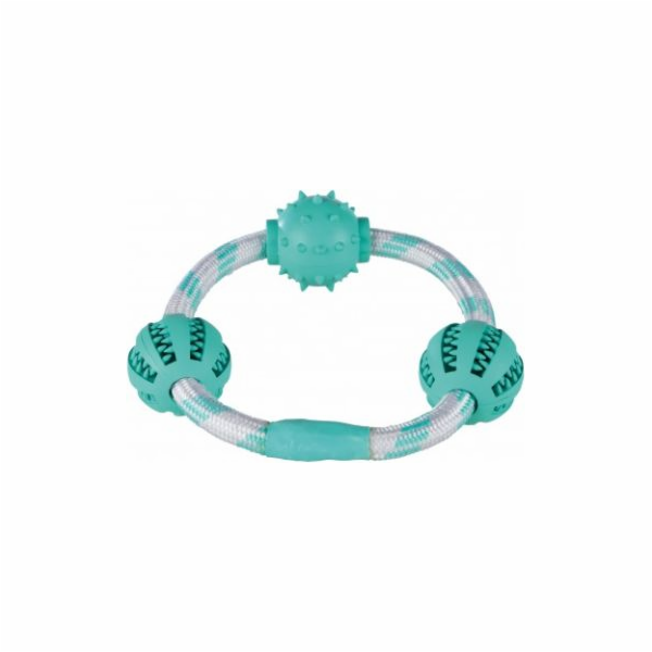 Trixie Cord s koulemi "Denta Fun", 20 cm