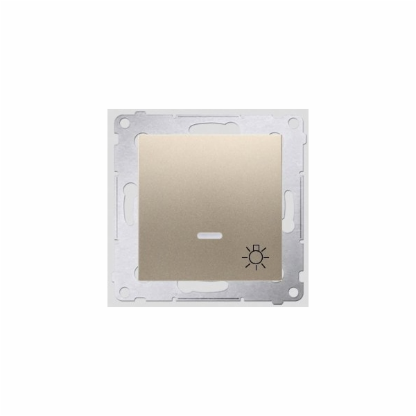 Kontaktovat - Tlačítko Simon Light Light Matte Golden Mat...